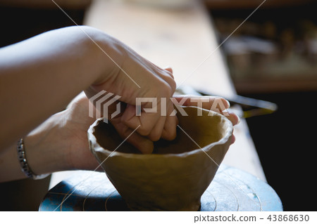 Pottery hand binding Pottery hand binding 43868630