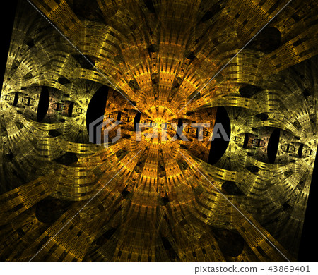 Glowing stargate in space, computer abstract Glowing stargate in space, computer abstract 43869401