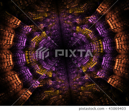 Glowing stargate in space, computer abstract Glowing stargate in space, computer abstract 43869403