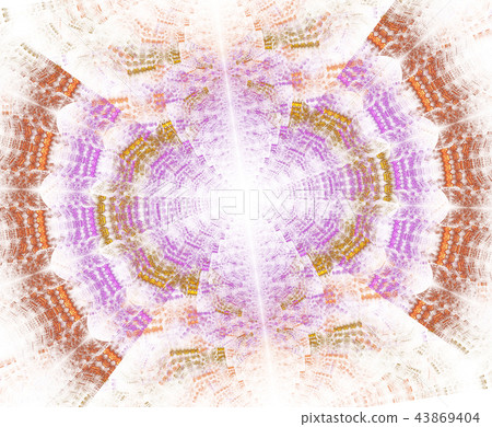 Glowing stargate with particles in space.  43869404