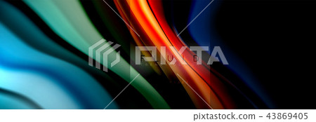 Rainbow fluid abstract shapes, liquid colors design, colorful marble or plastic wavy texture Rainbow fluid abstract shapes, liquid colors design, colorful marble or plastic wavy texture 43869405