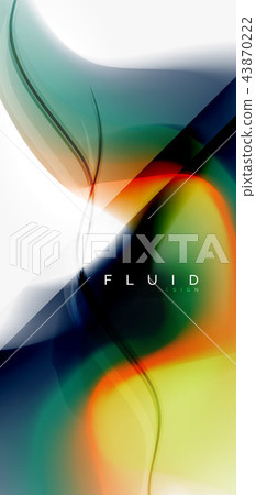 Mixing liquid color flow abstract background. Trendy abstract layout template for business or Mixing liquid color flow abstract background. Trendy abstract layout template for business or 43870222