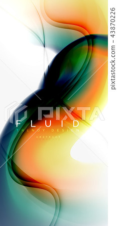 Mixing liquid color flow abstract background. Trendy abstract layout template for business or Mixing liquid color flow abstract background. Trendy abstract layout template for business or 43870226