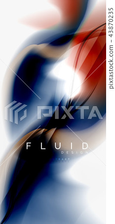 Color flowing wave, trendy liquid design template Color flowing wave, trendy liquid design template 43870235