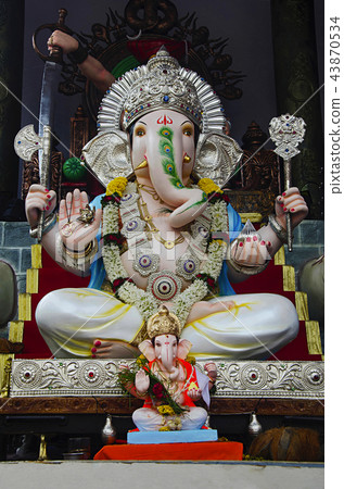Idol of Lord Ganesha, Pune, Maharashtra, India 43870534