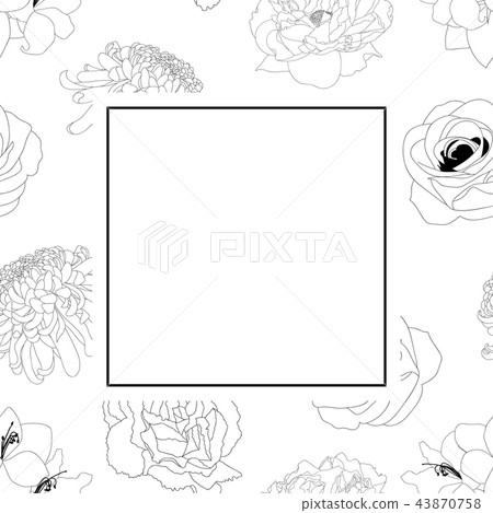 Rose, Chrysanthemum, Carnation, Peony Amaryllis 43870758