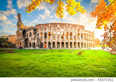 Colosseum at sunset in Rome, Italy Colosseum at sunset in Rome, Italy 43873301