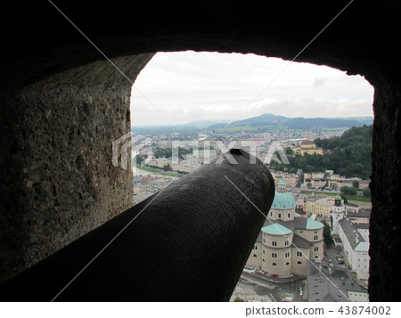 Town facing from Salzburg Castle Battery Town facing from Salzburg Castle Battery 43874002