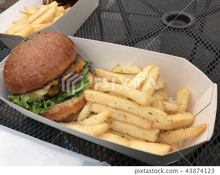 一個漢堡包 43874123