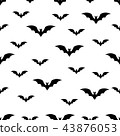 seamless pattern with bat Halloween 43876053