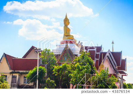 Big Buddha Image at Wat Lamduan Mekong Riverside Big Buddha Image at Wat Lamduan Mekong Riverside 43876534