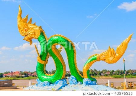 Amazing Naga Sculpture at Mekong Riverside 43876535
