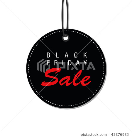 Black Friday sale black tag advertising round banner Black Friday sale black tag advertising round banner 43876983