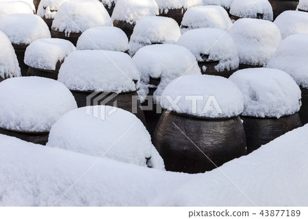 在雪的一個雪人 43877189