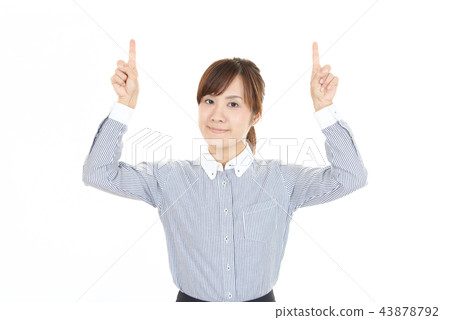Instruct smile business woman Instruct smile business woman 43878792