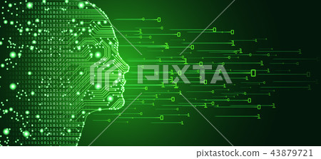Big data and artificial intelligence vector... - Stock Illustration ...