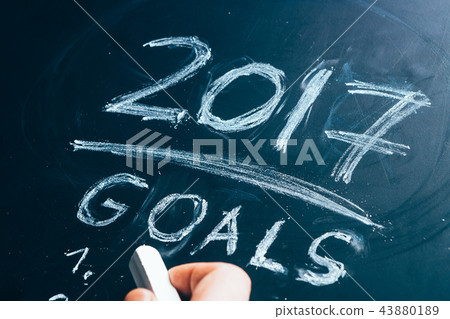 Plan a list of goals for 2017 hand written Plan a list of goals for 2017 hand written 43880189