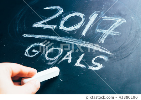 Plan a list of goals for 2017 hand written Plan a list of goals for 2017 hand written 43880190