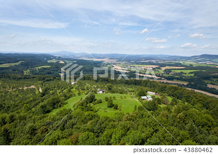 view of the landscape from castle Trosky 43880462