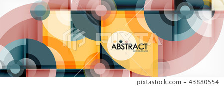 Abstract background bright circles geometric design 43880554
