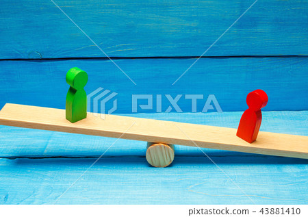 wooden figures of people. 43881410