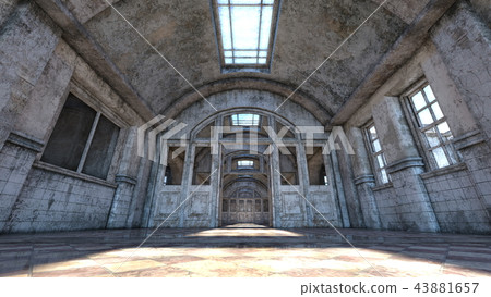 Abandoned hospital passage 43881657