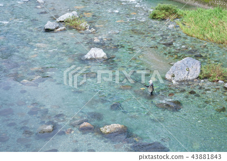 Yuyu fishing scenery Yuyu fishing scenery 43881843