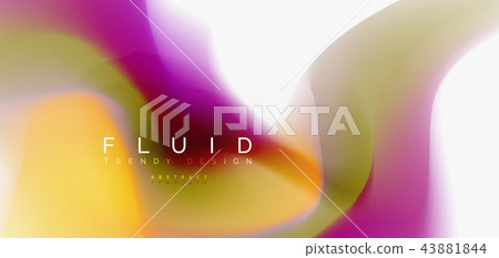 Mixing liquid color flow abstract background. Trendy abstract layout template for business or Mixing liquid color flow abstract background. Trendy abstract layout template for business or 43881844