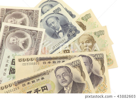 Hundred yen banknotes Five hundred yen banknotes Thousand yen banknotes Five thousand yen banknotes Unused Hundred yen banknotes Five hundred yen banknotes Thousand yen banknotes Five thousand yen banknotes Unused 43882603