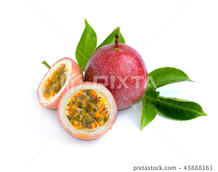 Passion fruit isolated on white background Passion fruit isolated on white background 43888161