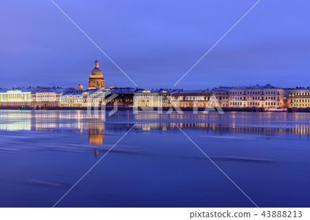 Admiralty embankment and St Isaac's Cathedral Admiralty embankment and St Isaac's Cathedral 43888213