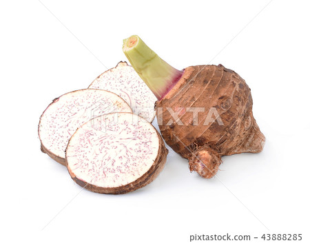 taro isolated on white background taro isolated on white background 43888285