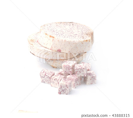 taro isolated on white background taro isolated on white background 43888315