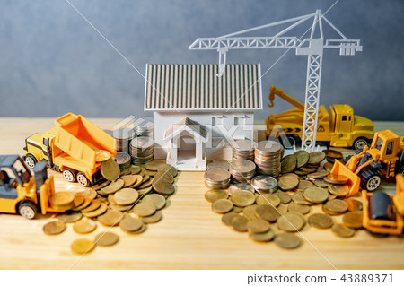 Construction industry business investment concept Construction industry business investment concept 43889371