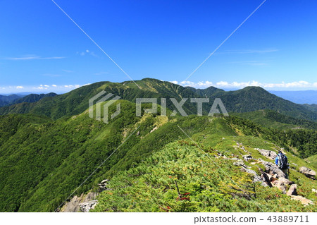 前往南阿爾卑斯山的三條路（僅限Tateri）Nitadake，遠眺山。 43889711