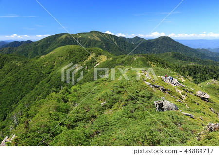 前往南阿爾卑斯山的三條路（僅限Tateri）Nitadake，遠眺山。 43889712