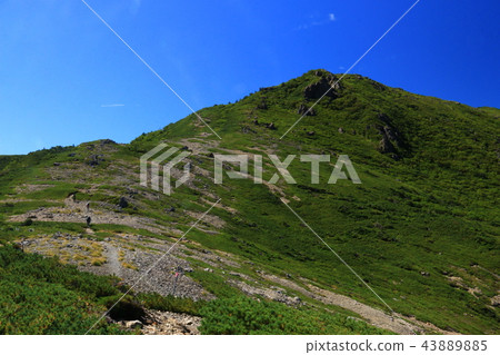 The way to the southern alps Mitsudake The mountains in the southern part of the southern alps seen from the vertical runway The way to the southern alps Mitsudake The mountains in the southern part of the southern alps seen from the vertical runway 43889885