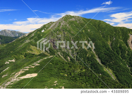 通往南部阿爾卑斯山脈的途徑南部阿爾卑斯山南部的山脈從垂直跑道看到 43889895