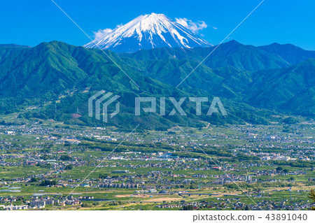 <Yamanashi> Mt. Fuji seen from Fuefuki River Fruit Park <Yamanashi> Mt. Fuji seen from Fuefuki River Fruit Park 43891040