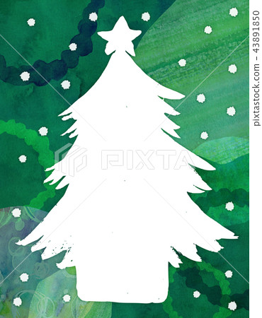 Background material Watercolor texture Christmas Background material Watercolor texture Christmas 43891850