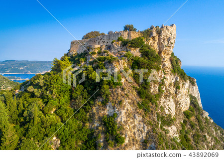Old ruins of Angelokastro fortress, Corfu, Greece Old ruins of Angelokastro fortress, Corfu, Greece 43892069