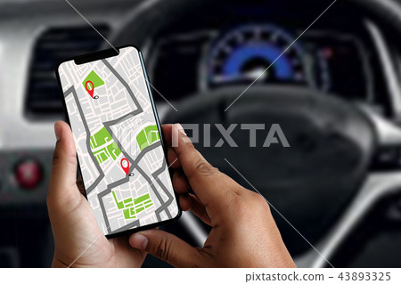 GPS Map to Route Destination network connection GPS Map to Route Destination network connection 43893325