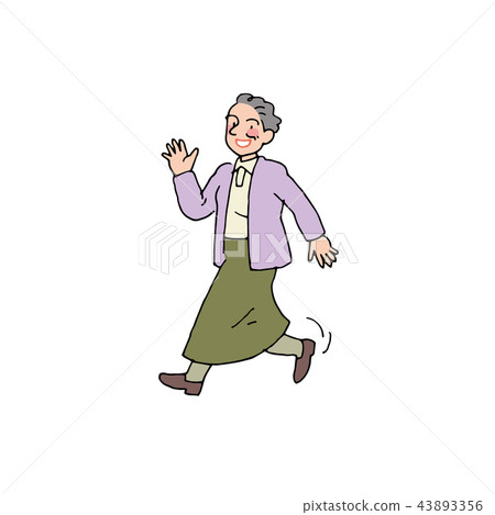 Grandma to take a good walk Grandma to take a good walk 43893356
