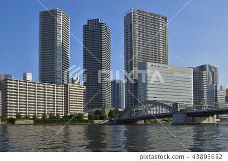 隅田川，中央區，東京[Kachidoki Bridge]建築群 43893652
