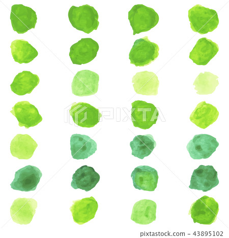 watset of watercolor pastel green round brushes watset of watercolor pastel green round brushes 43895102