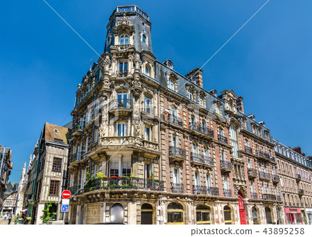 Typical building in the city centre of Rouen, France 43895258