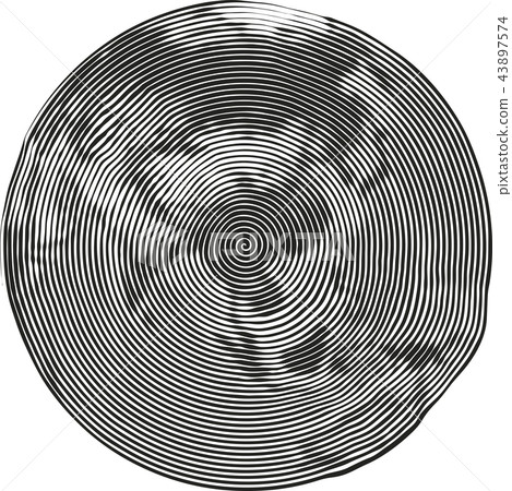 Guilloche Illustration of Earth 43897574