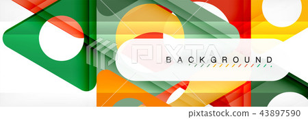 Circle and triangle abstract background Circle and triangle abstract background 43897590