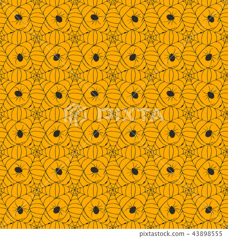 Spider web seamless pattern vector illustration. 43898555