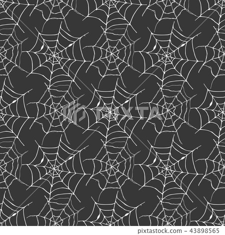 Spider web seamless pattern vector illustration. - Stock Illustration ...